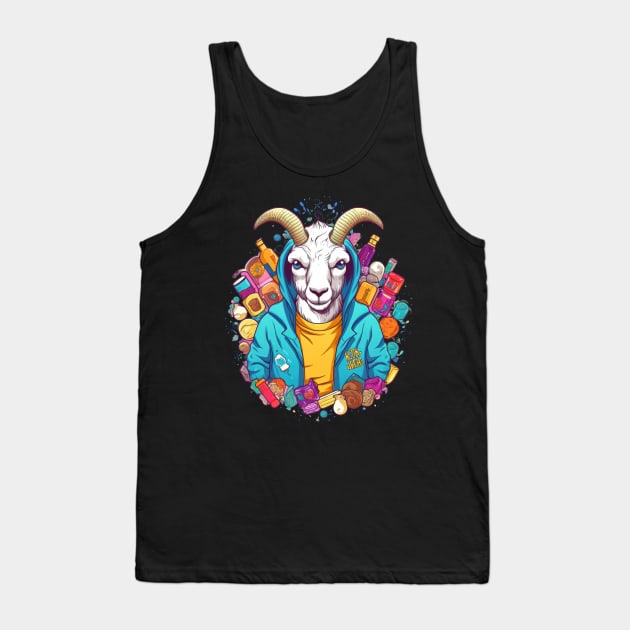 This little goat is bleatfully happy Tank Top by Pixel Poetry